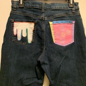 Hand-Painted Gloria Vanderbilt Women’s Jeans
